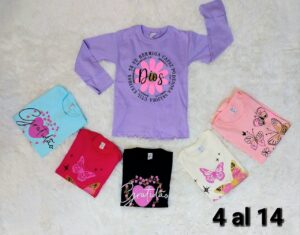 CAMISETA CON GLITER DE ALGODON