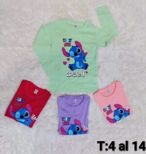 CAMISETAS DE NENA DE ALGODON ESTAMPADO