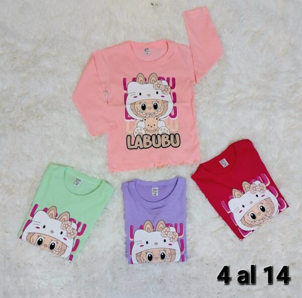 CAMISETAS DE NENA DE ALGODON ESTAMPADO